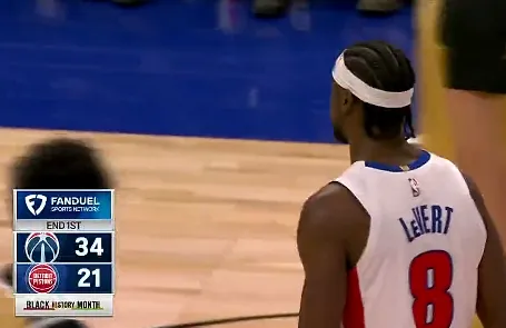 半岛体育APP-活塞首节21-34落后奇才，全队整节投篮21投仅6中